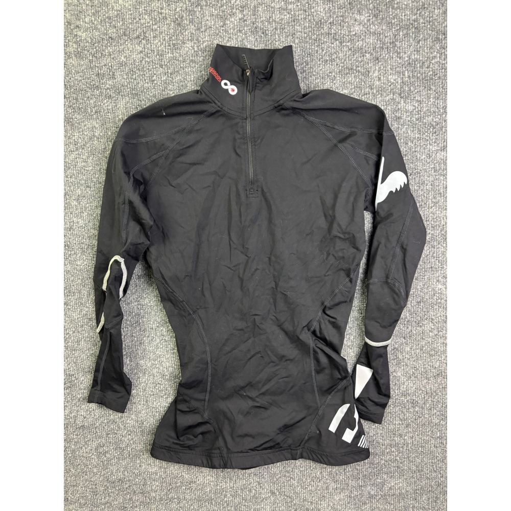 Rossignol Compression Top Womens Medium Black Quarter Zip Athletic‎ Base Layer